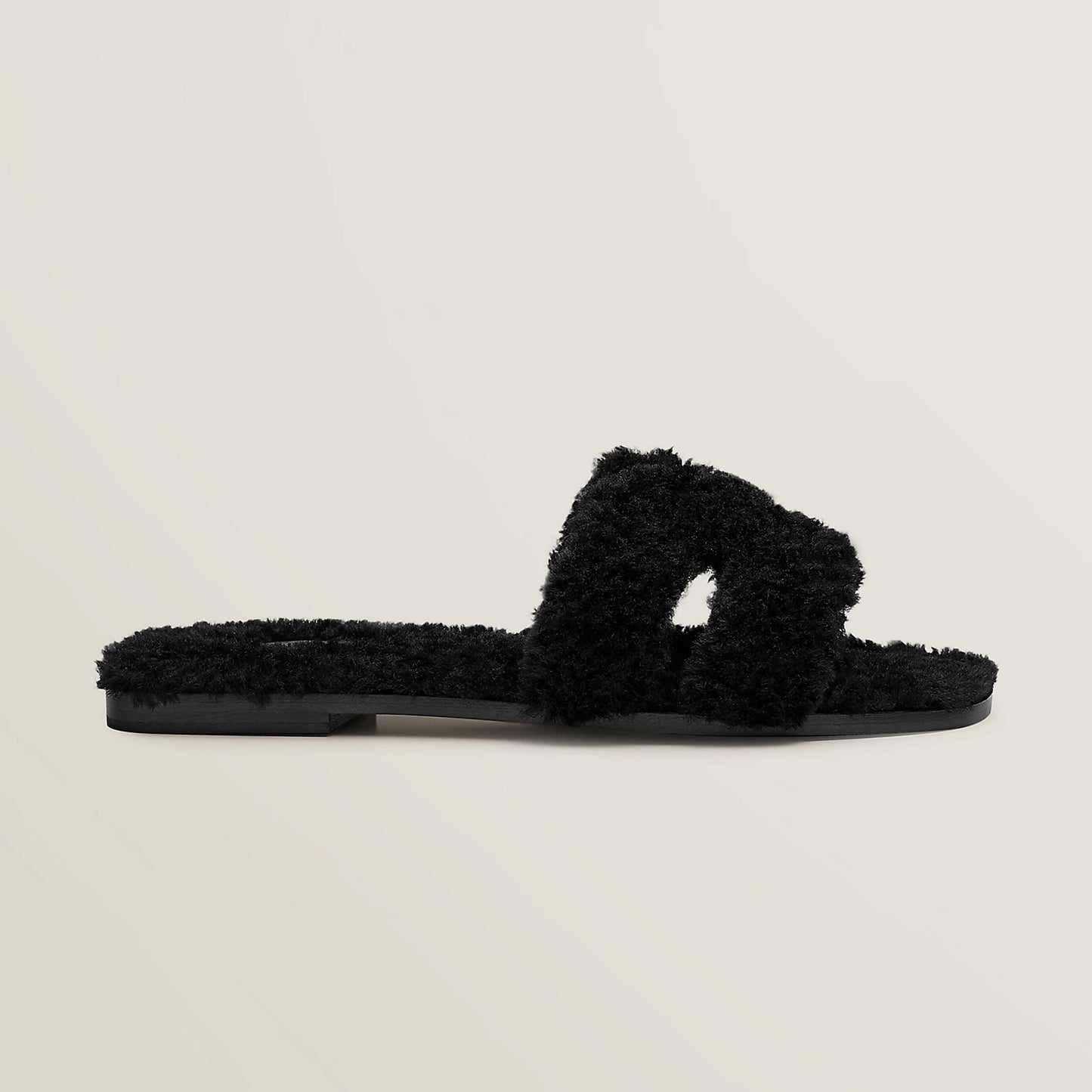 H. Shearling Slides