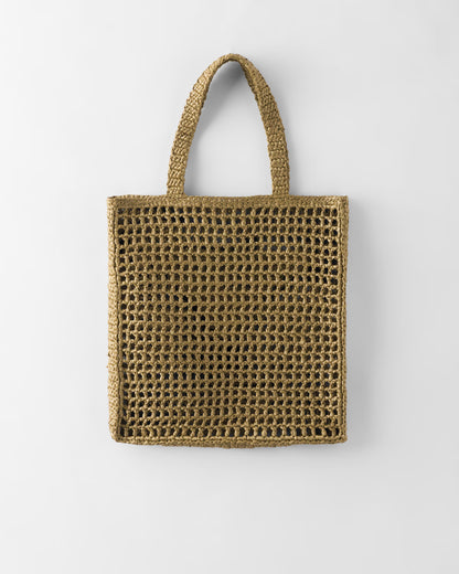P Crochet Tote Bag