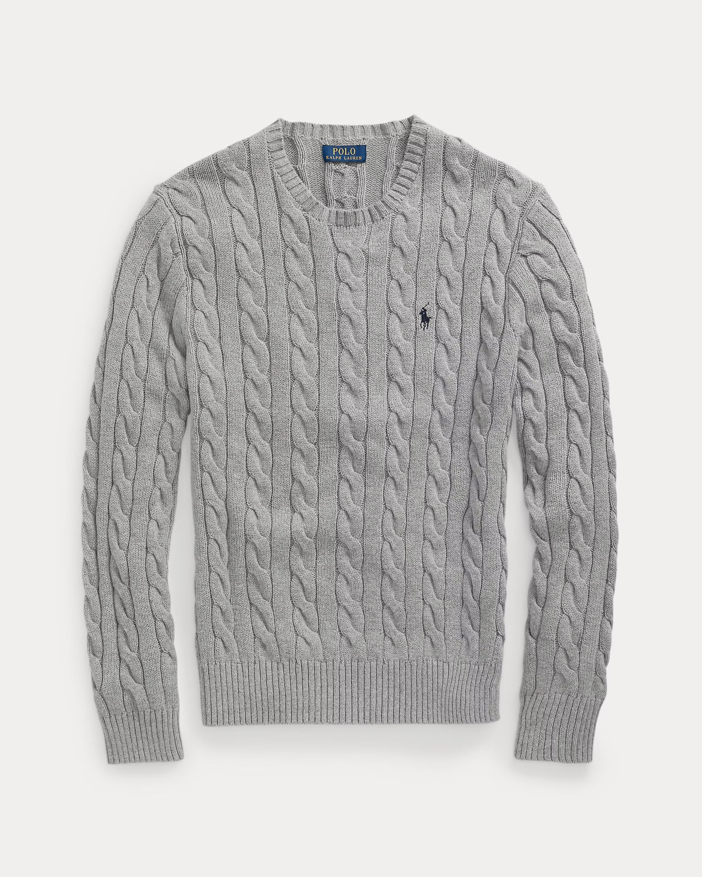 Polo Cable Knit Sweater