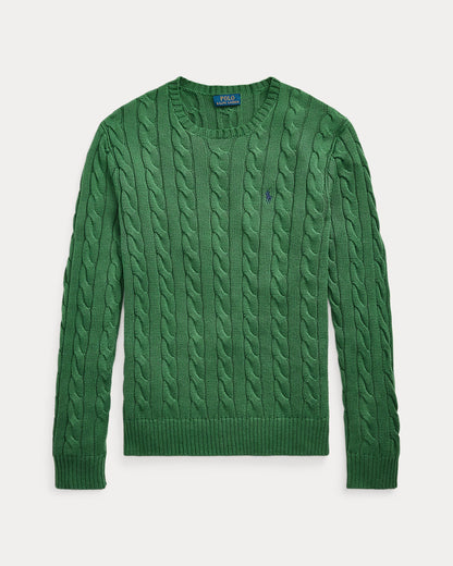 Polo Cable Knit Sweater